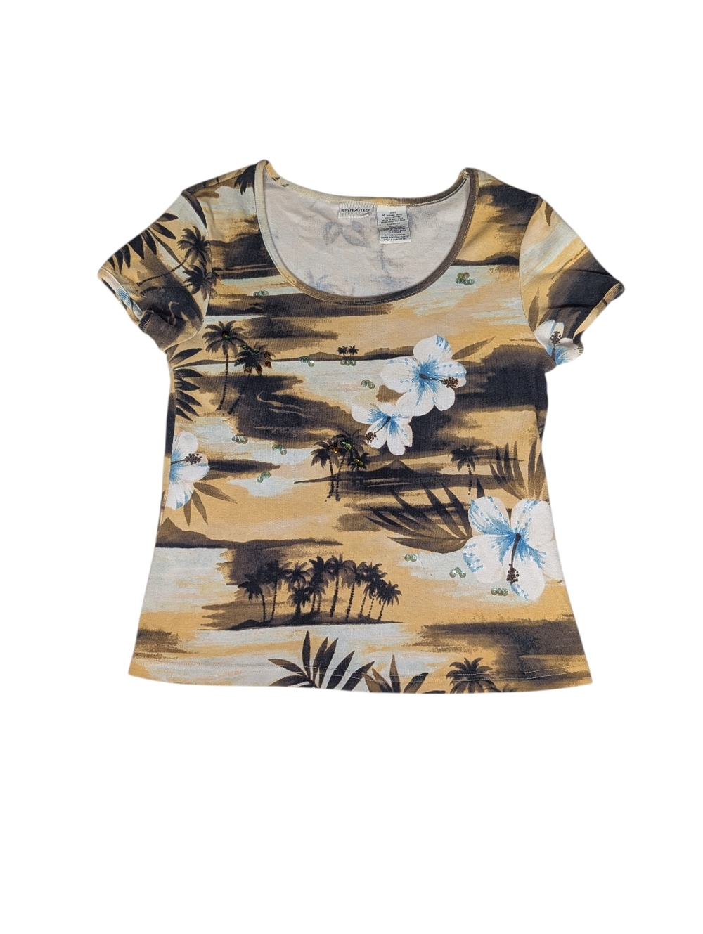 White Stag Beach Theme Y2k Top